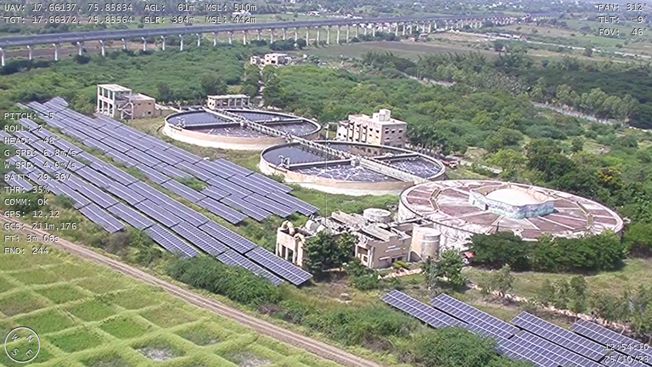 देगाव सांडपाणी प्रक्रिया संयंत्र - स्थानिक दृश्य