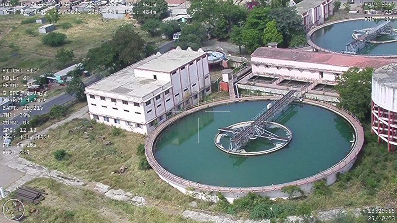 पाकणी जल उपचार संयंत्र - जल साठवण टाक्या