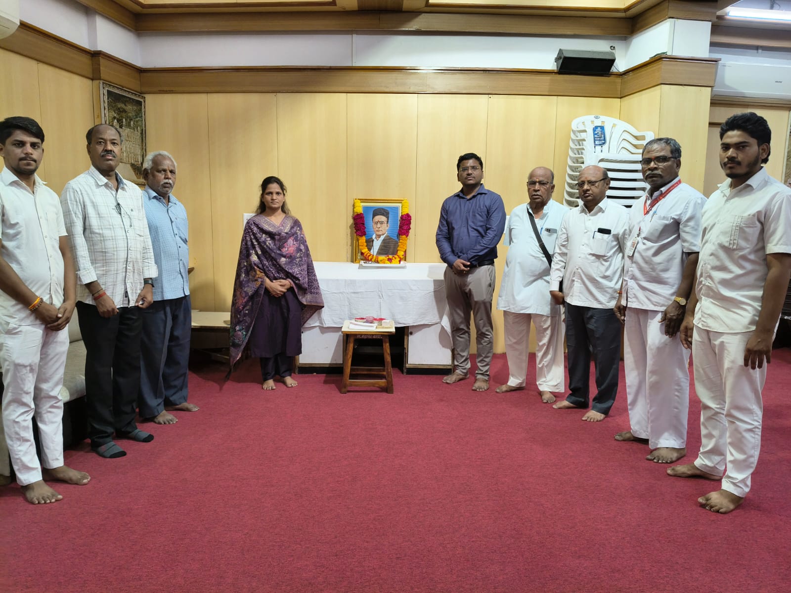 On behalf of Solapur Municipal Corporation, on the occasion of the birth anniversary of Swatantryaveer Vinayak Damodar Savarkar