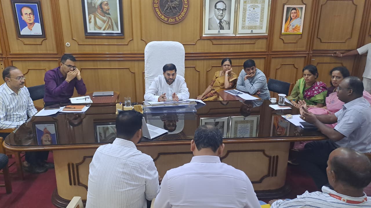 Review of the proposed flyover works in Solapur city under the chairmanship of the Mayor...