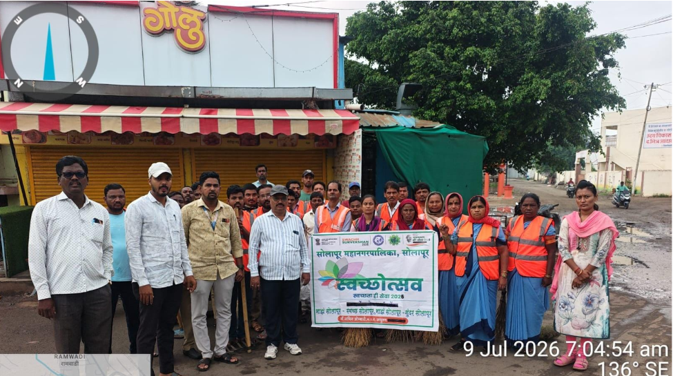 Solapur Municipal Corporation's special cleanliness drive successful.